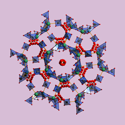 The crystalline magnesium borohydride structure.