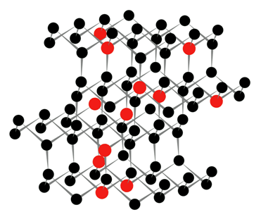 Suggested crystal structure of cubic BC5
